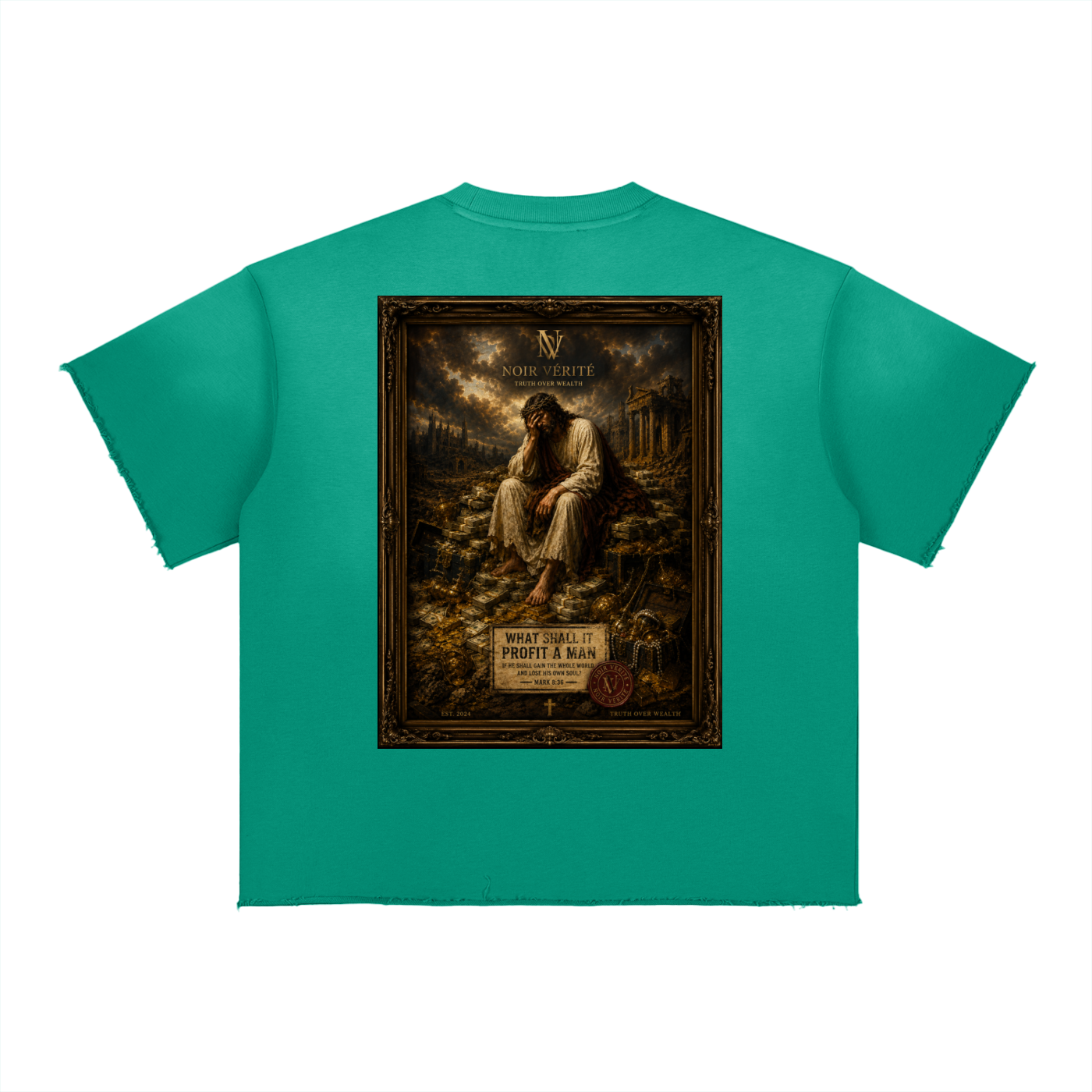 NOIR VÉRITÉ — “What Shall It Profit a Man” Graphic Tee