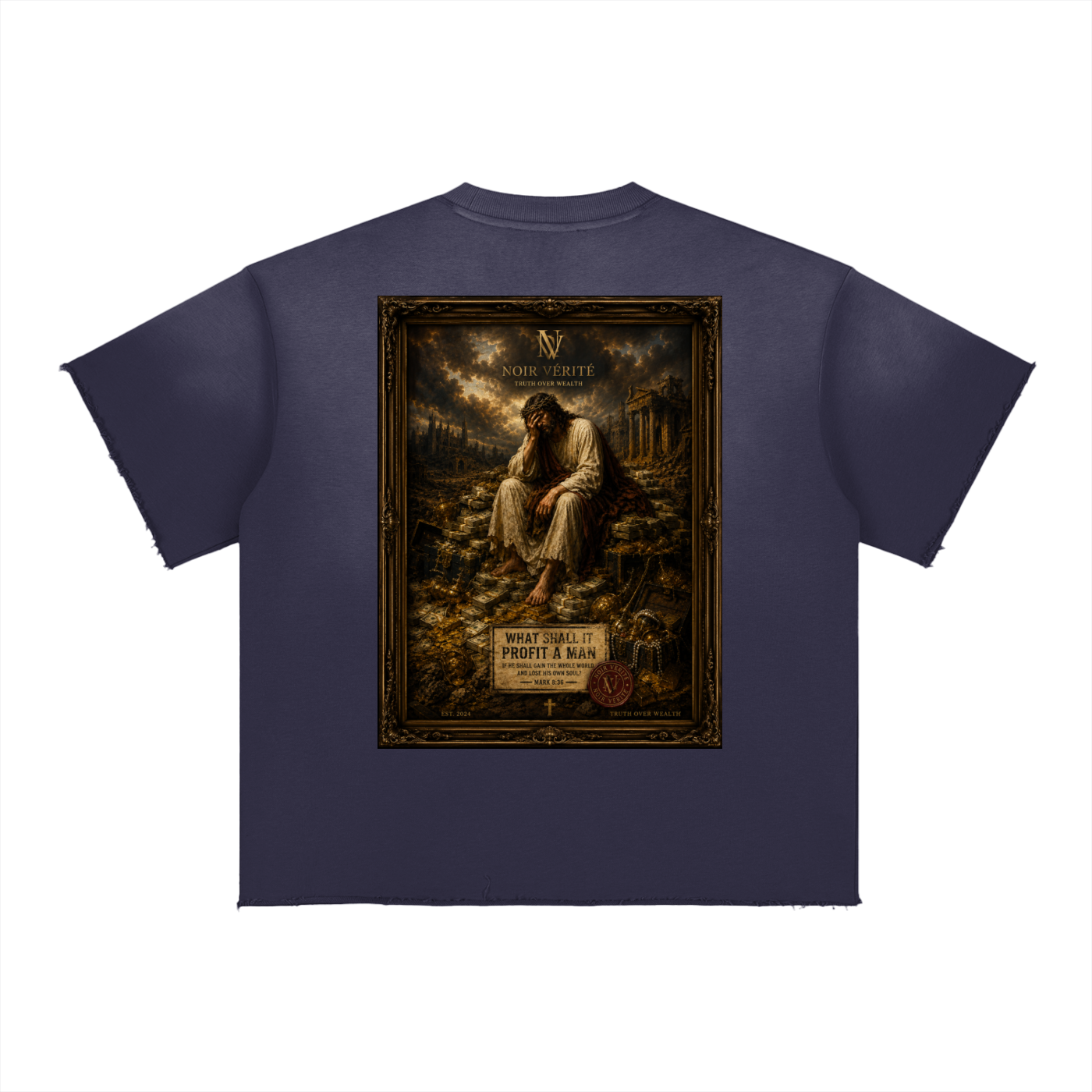 NOIR VÉRITÉ — “What Shall It Profit a Man” Graphic Tee